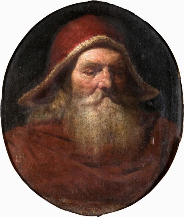 Pittore del XVIII secolo - Ritratto di patriarca