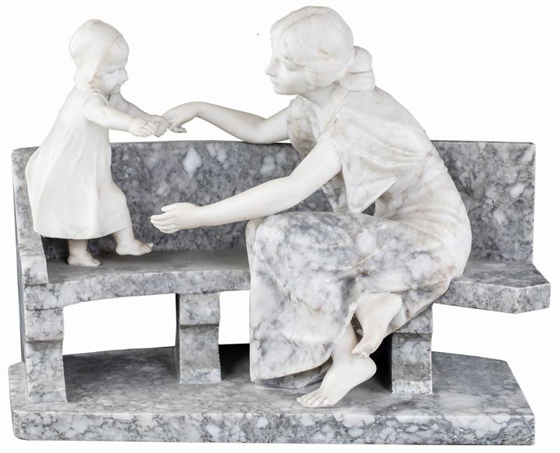Scultore Fine XIX/inizi XX Secolo - Gioie Materne