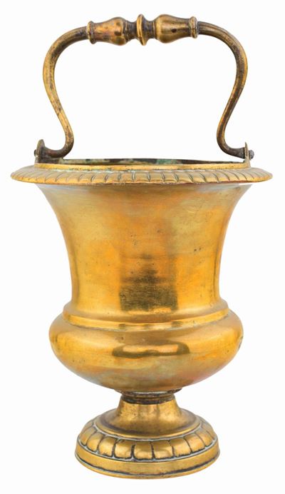 Secchiello in Ottone Dorato