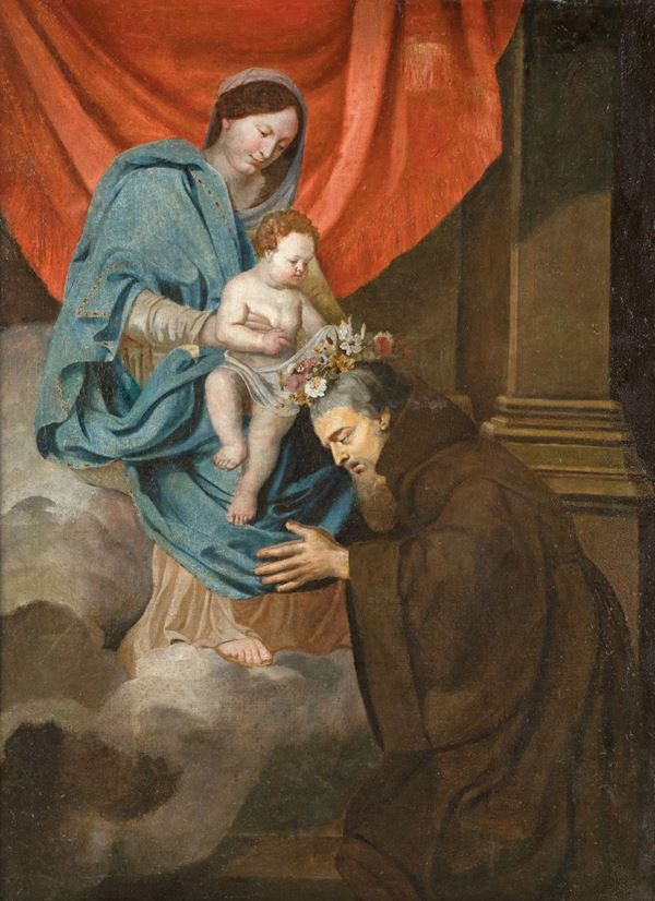 Pietro Antonio de Pietri (attribuito) - Madonna col Bambino e San Felice da Cant&#224;lice