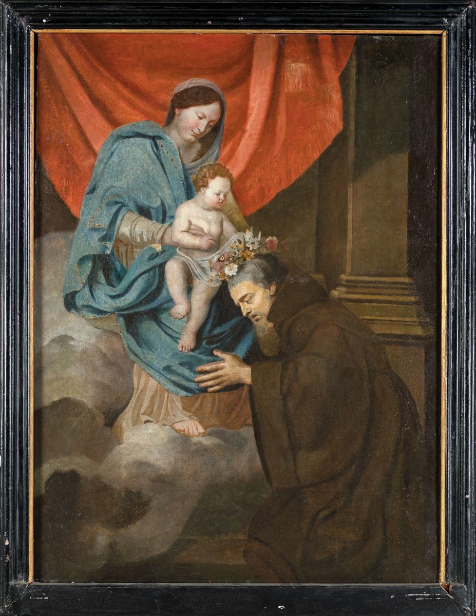 Pietro Antonio De Pietri (attribuito) - Madonna Col Bambino e San Felice da Cantàlice