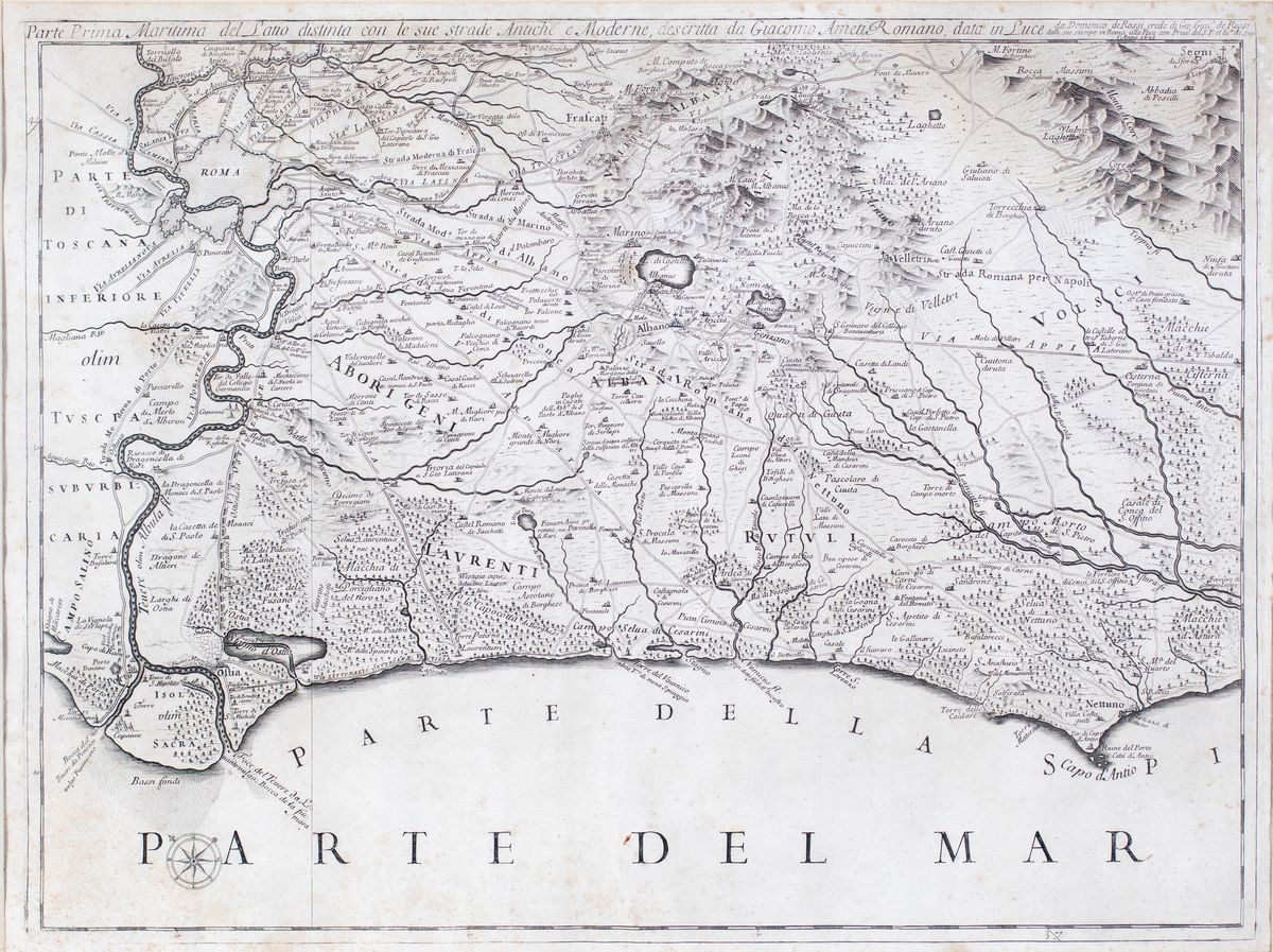 Giacomo Filippo Ameti - Il Lazio e le Sue Più Cospicue Strade Antiche e Moderne e Principali...