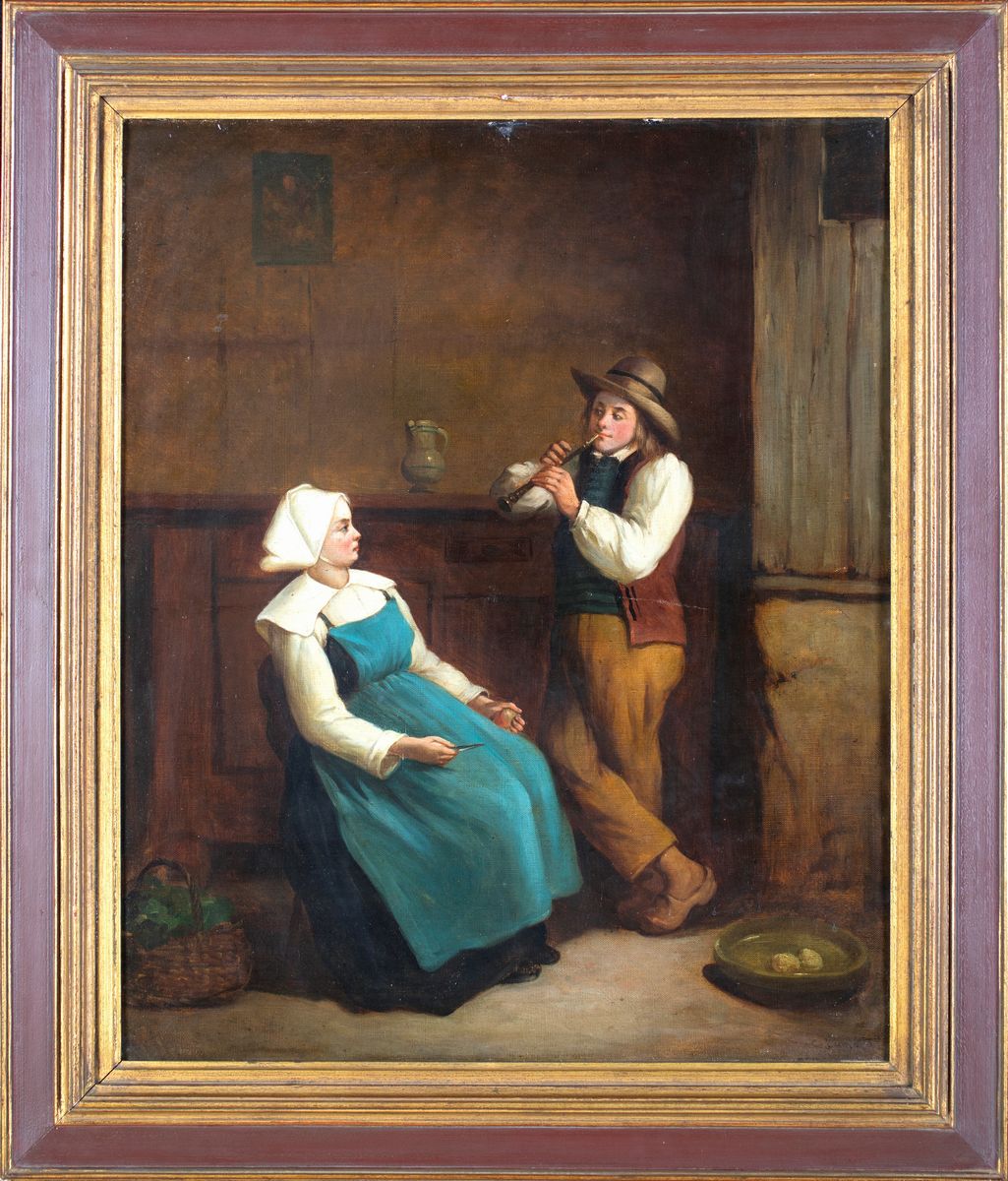 Scuola Olandese del XIX Secolo - Concerto in Cucina
