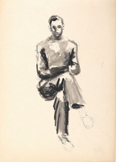 Figura di Uomo Seduto