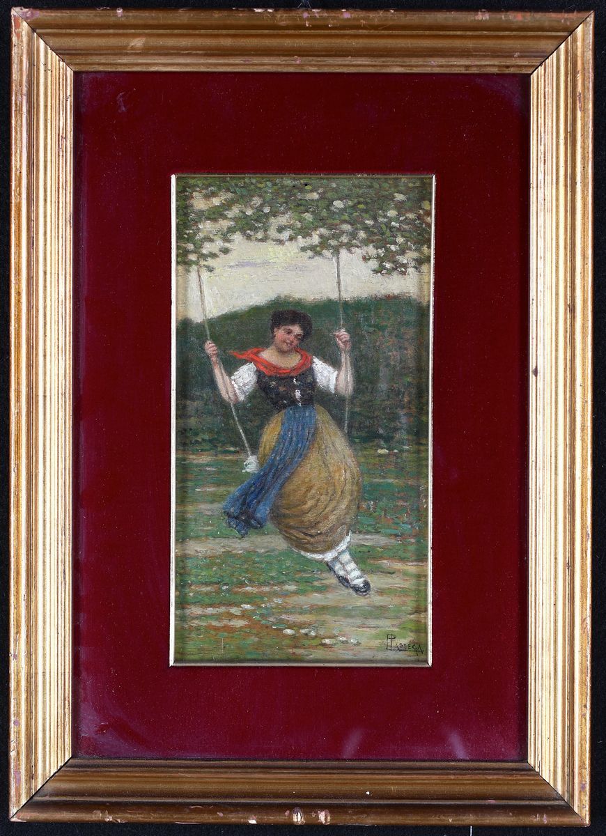 Luigi Pastega - Fanciulla Sull'altalena
