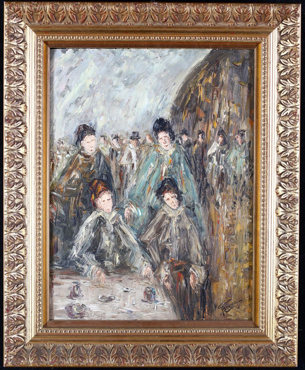 Giovanni Battista Crema - Donne al Caffè