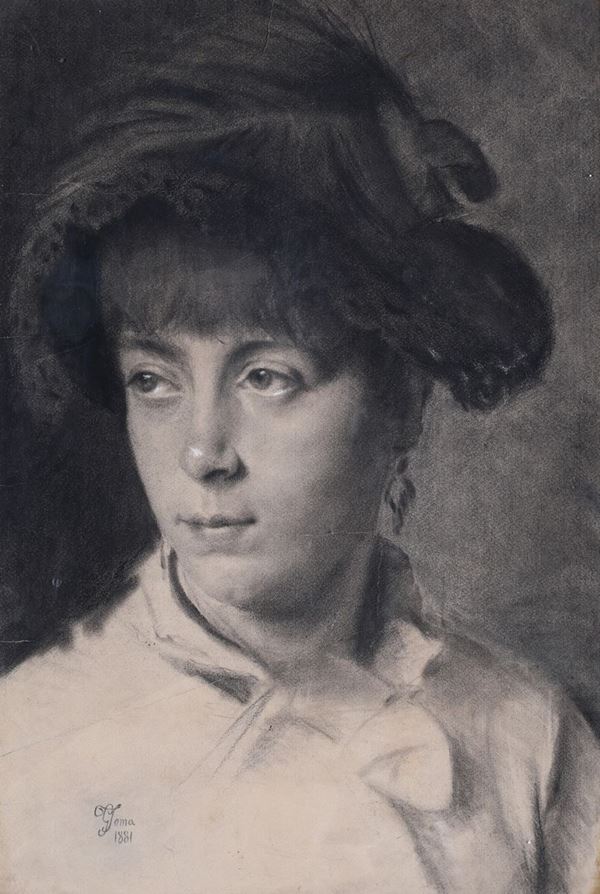 Gioacchino Toma - Ragazza con cappello
