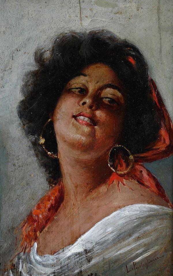 Luca Postiglione - Volto di popolana