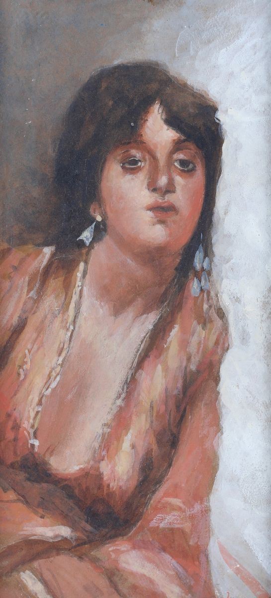 Pittore della Fine del XIX Secolo - Ragazza Stanca