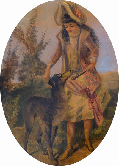 Bambina che Gioca con il Cane