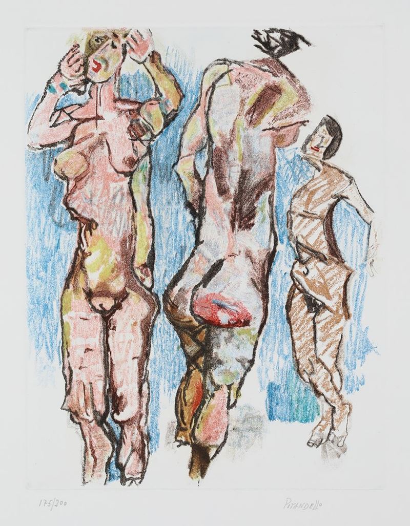 Fausto Pirandello - Bagnanti