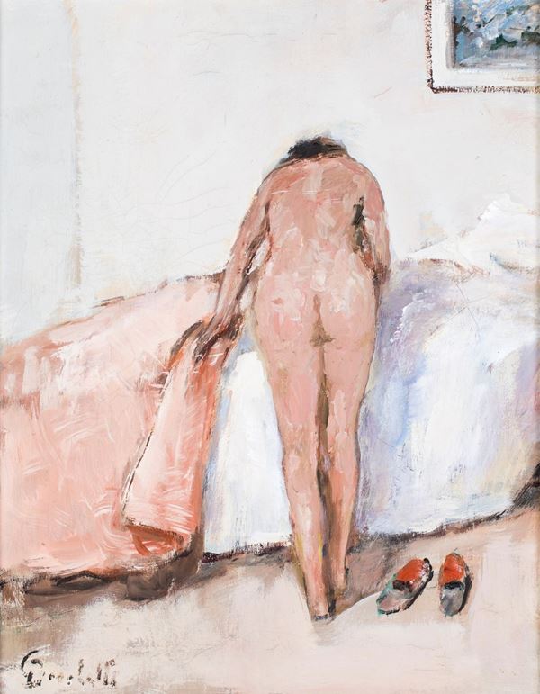 Gaetano Bocchetti - Interno con nudo di spalle