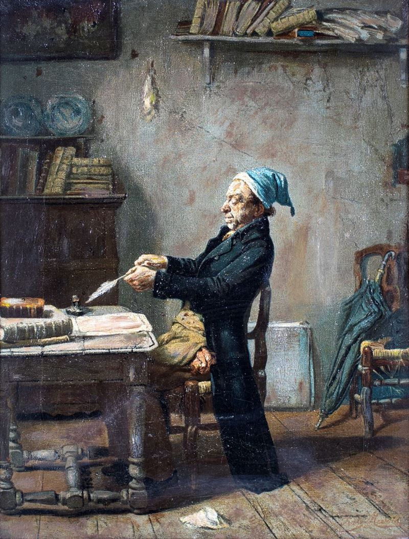 Scuola Tedesca del XIX Secolo - Lo Scrivano