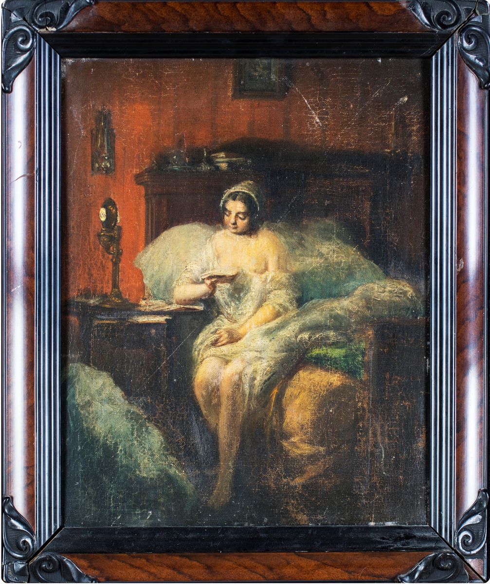 Scuola Francese del XIX Secolo - Prima del Sonno