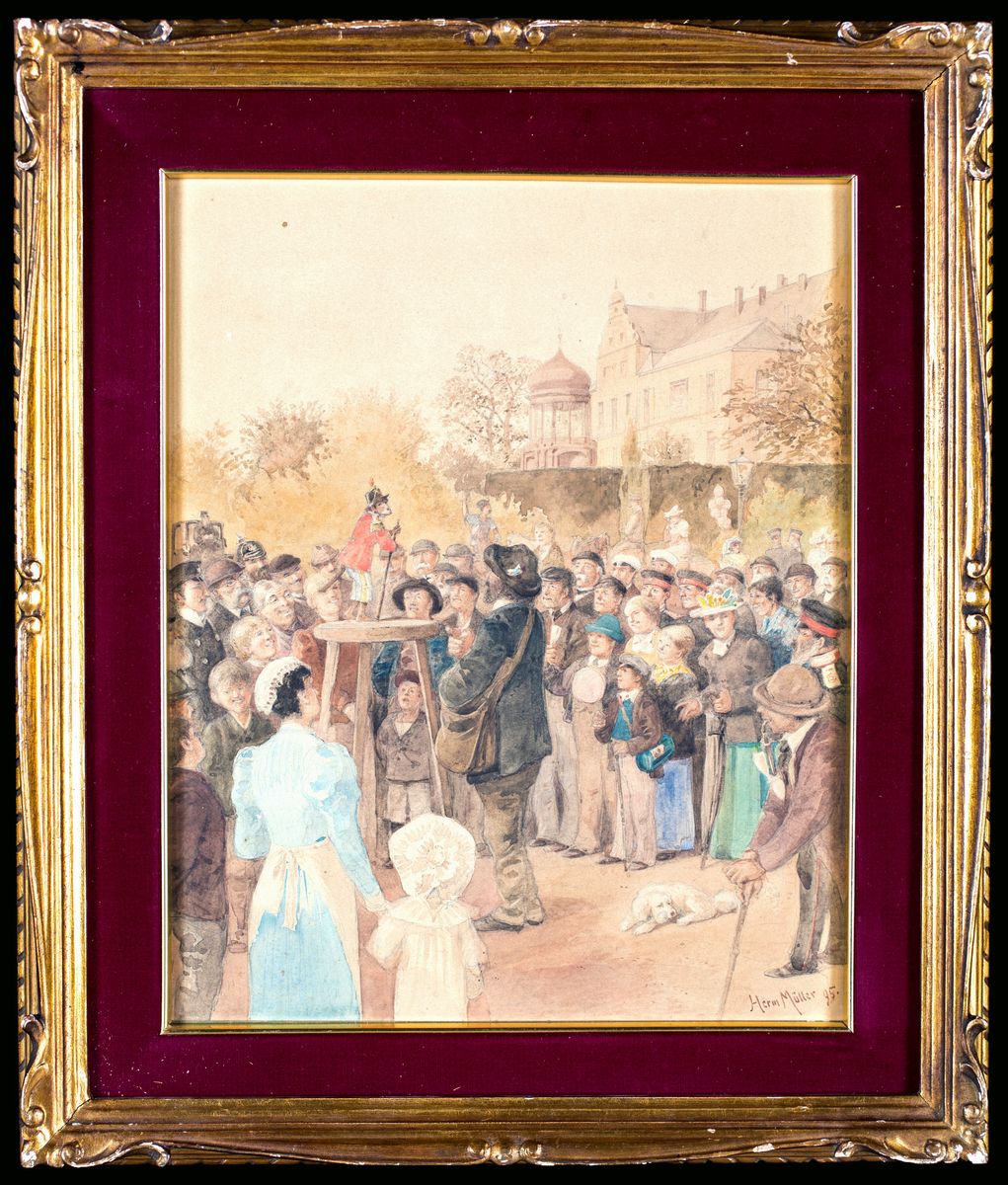 Herman Muller - Fiera con Saltimbanco