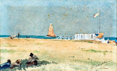 Scorcio di una Spiaggia Belga