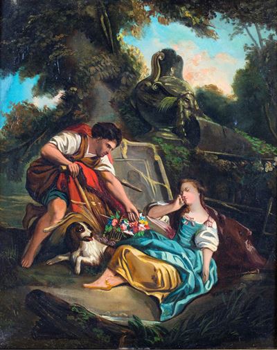 Campagnola Addormentata con Corteggiatore