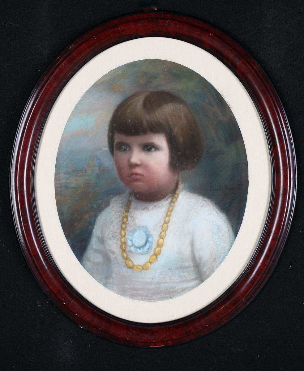 Camillo Innocenti - Bambina con la Collana di Ambra