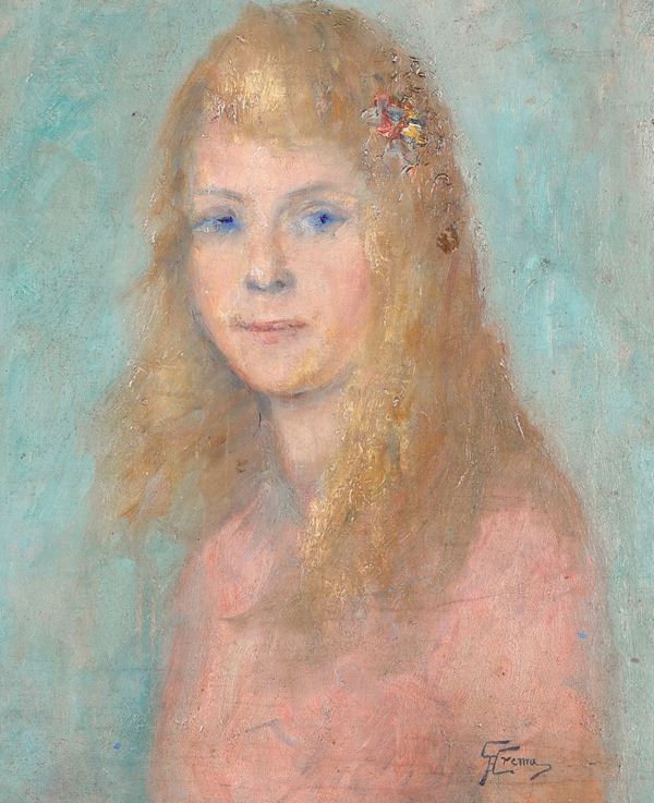 Pittore del XX secolo - Ragazza con i capelli biondi