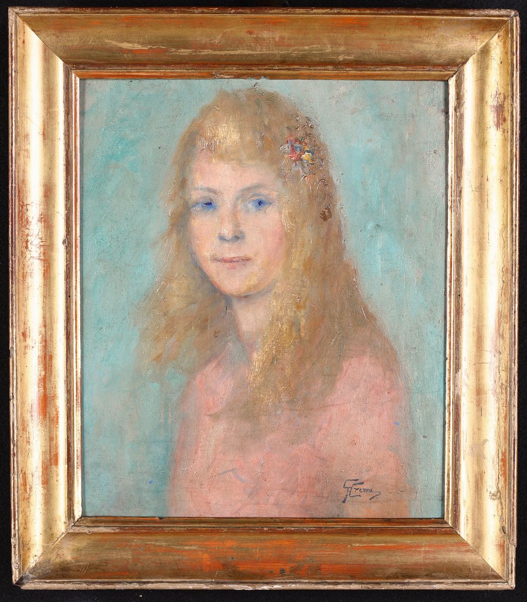 Pittore del XX Secolo - Ragazza con i Capelli Biondi