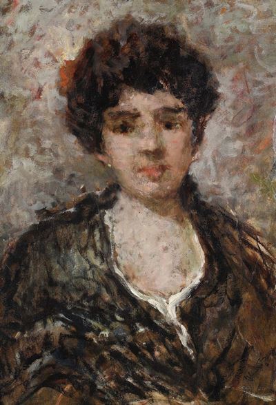 Ritratto di Ragazza con Rosa tra i Capelli
