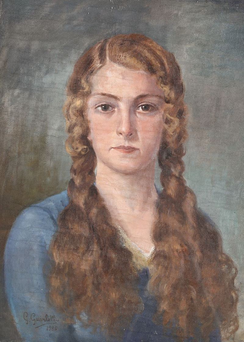 Giovanni Guarlotti - Ragazza con le Trecce Sciolte