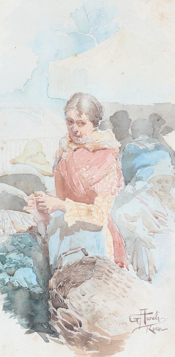 Giuseppe Aureli - Al mercato