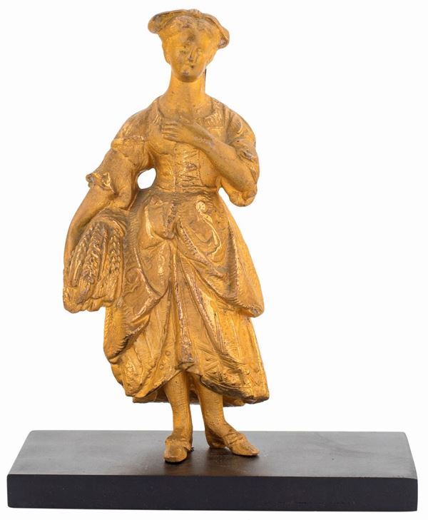 Scultura in bronzo dorato, XIX secolo  - Asta ASTA A TEMPO - SENZA RISERVA - - Casa d'Aste Arcadia