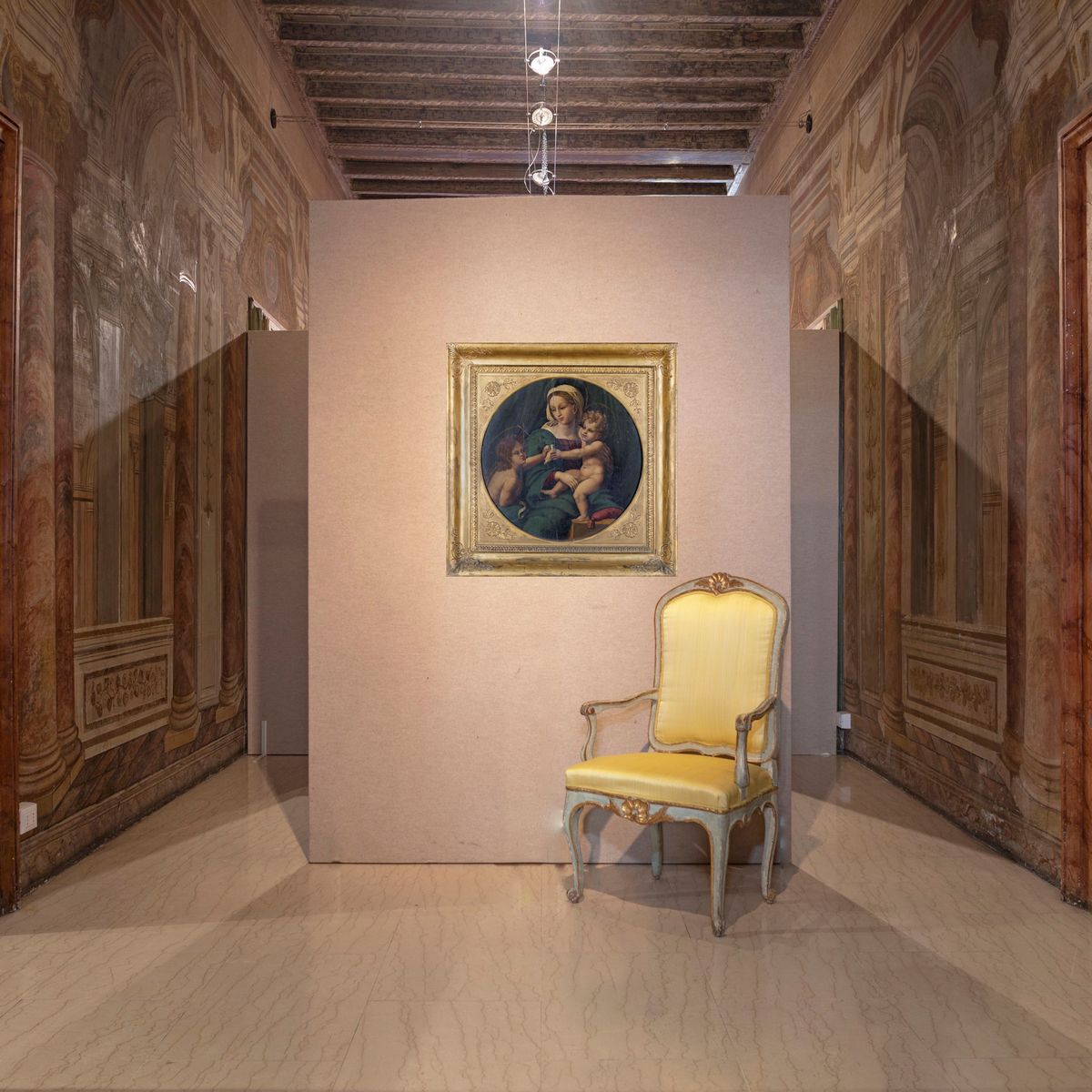 Pittore del XVI Secolo - Madonna Col Bambino e San Giovannino
