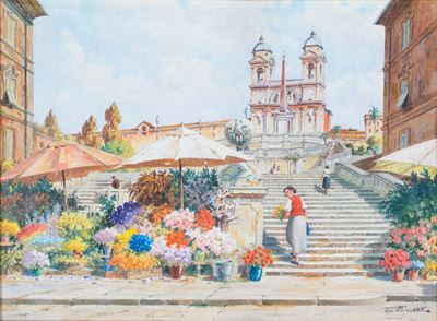 Fiori a Piazza di Spagna