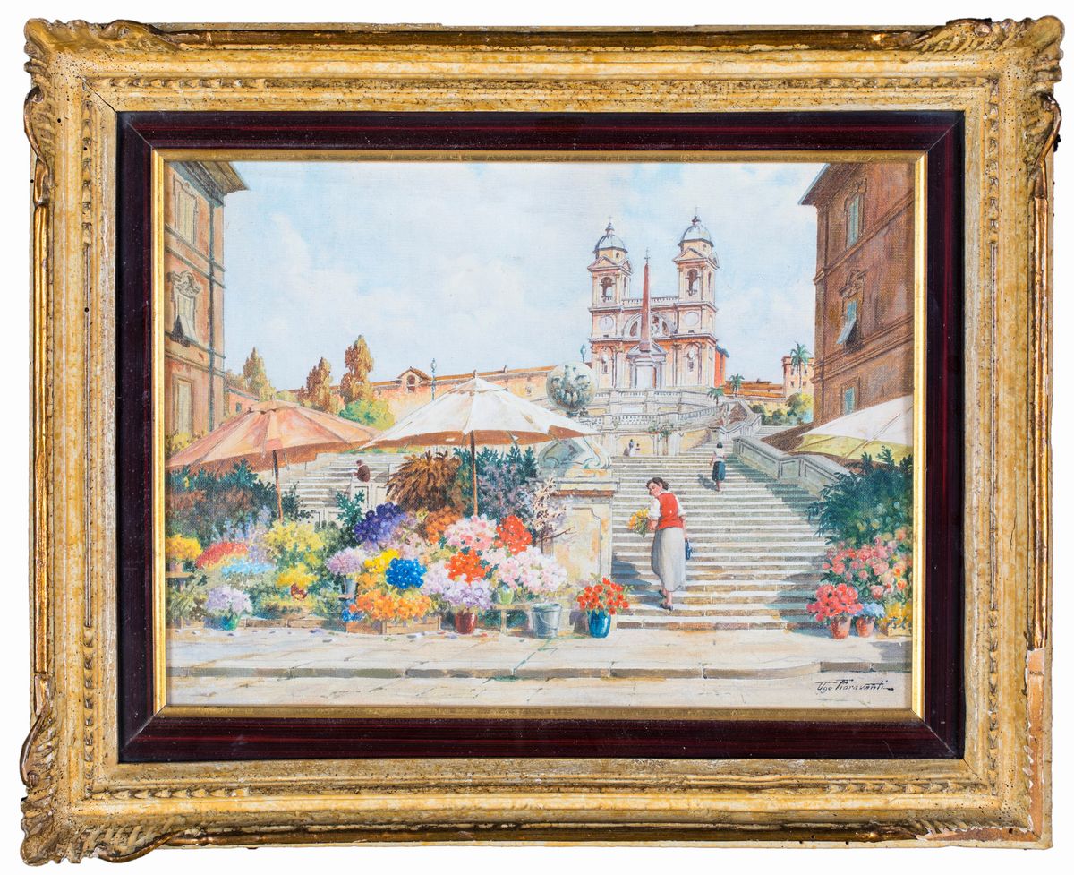 Ugo Fioravanti - Fiori a Piazza di Spagna