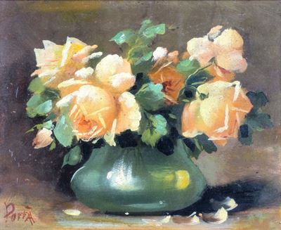 Vaso di Rose Gialle