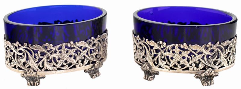 Coppia di Saliere in Argento