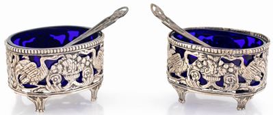 Coppia di Saliere in Argento