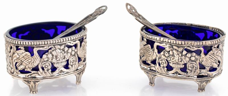 Coppia di Saliere in Argento