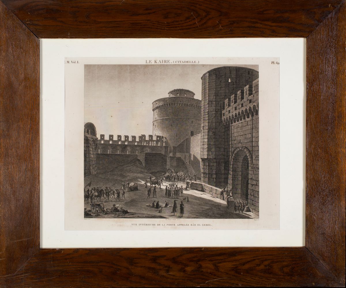 La Cittadella del Cairo - Veduta Interna della Porta Chiamata Bab El Gebel, Primo Quarto del XIX ...