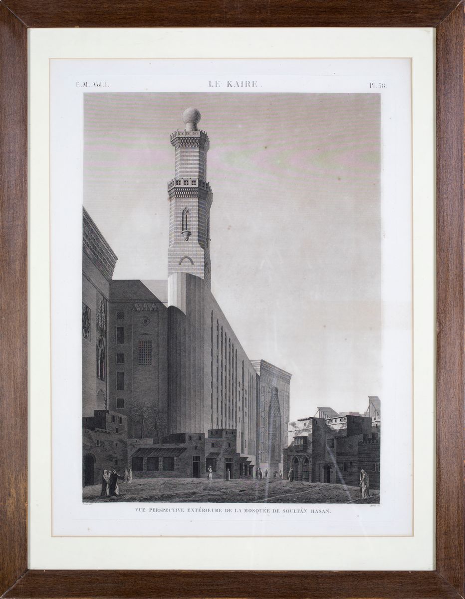 Veduta Prospettica Esterna della Moschea del Sultano Hasan, Primo Quarto del XIX Secolo