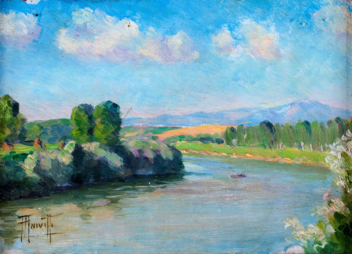 Filippo Anivitti - A) Valle Dell'aniene B) Campagna Romana