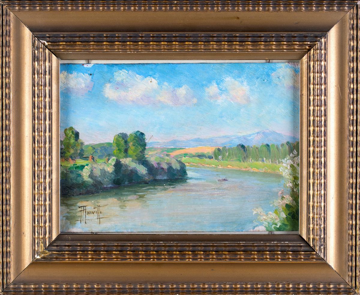Filippo Anivitti - A) Valle Dell'aniene B) Campagna Romana