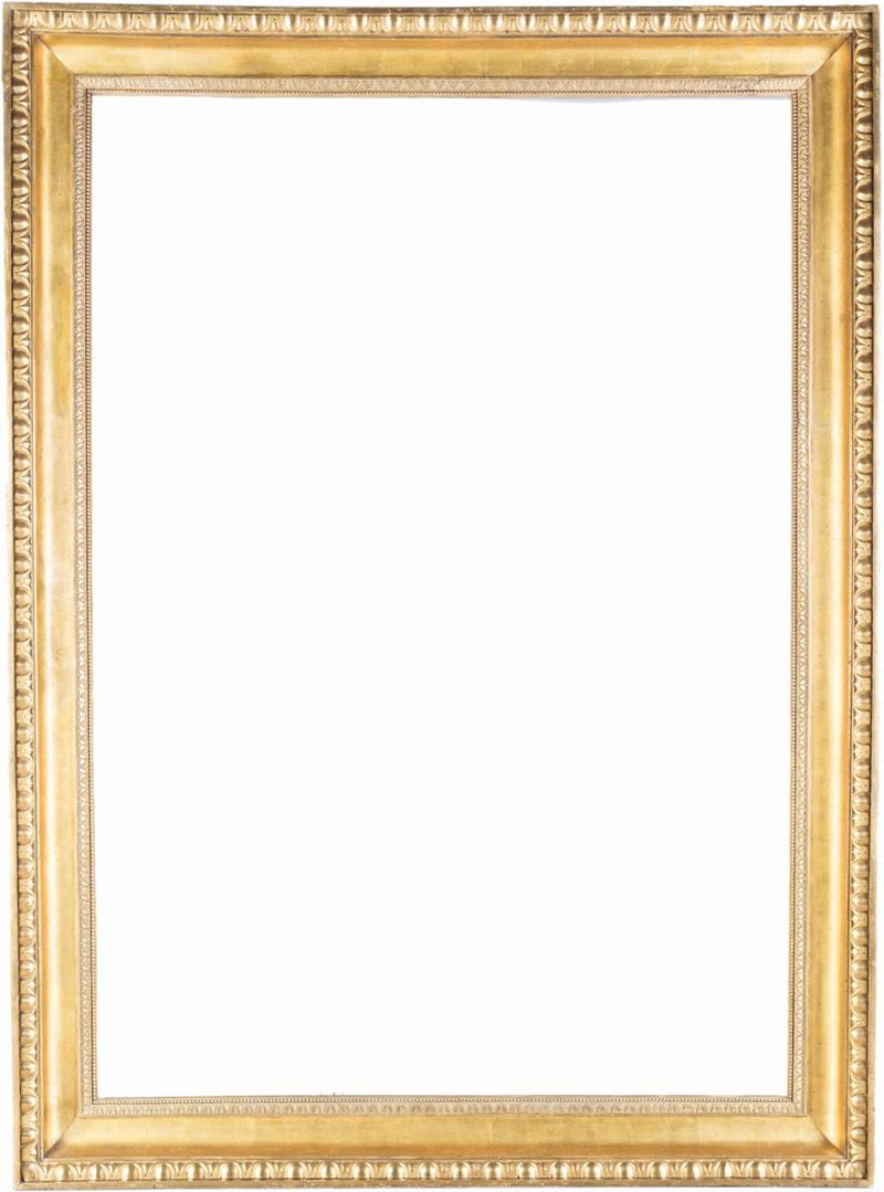 Grande Cornice in Legno Dorato, XIX Secolo
