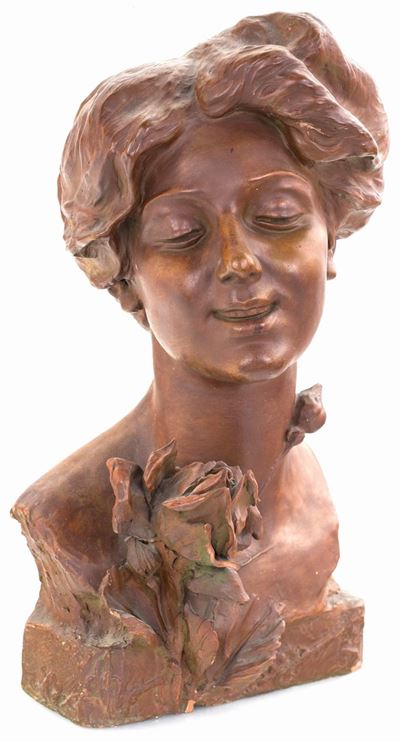 Testa Muliebre in Terracotta, Inizio XX Secolo