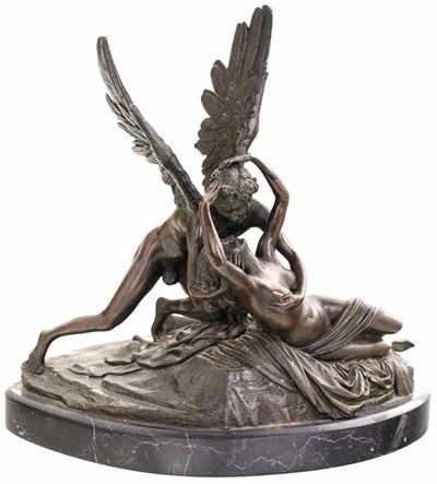 Gruppo in Bronzo Brunito, XIX Secolo
