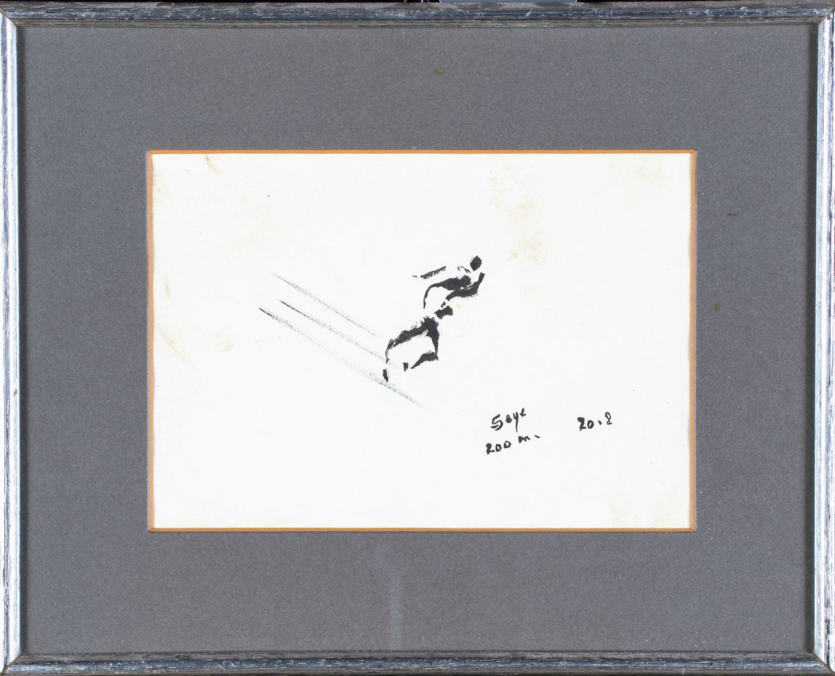 Dino Abidine - Senza Titolo (olimpiadi di Roma 1960 - la Gara di Atletica)
