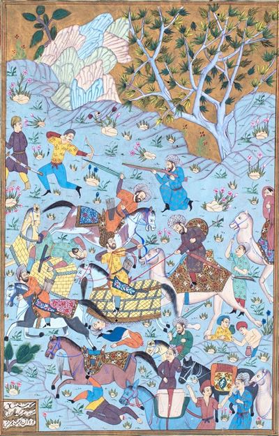 Pagina Miniata e Manoscritta, India, XIX Secolo