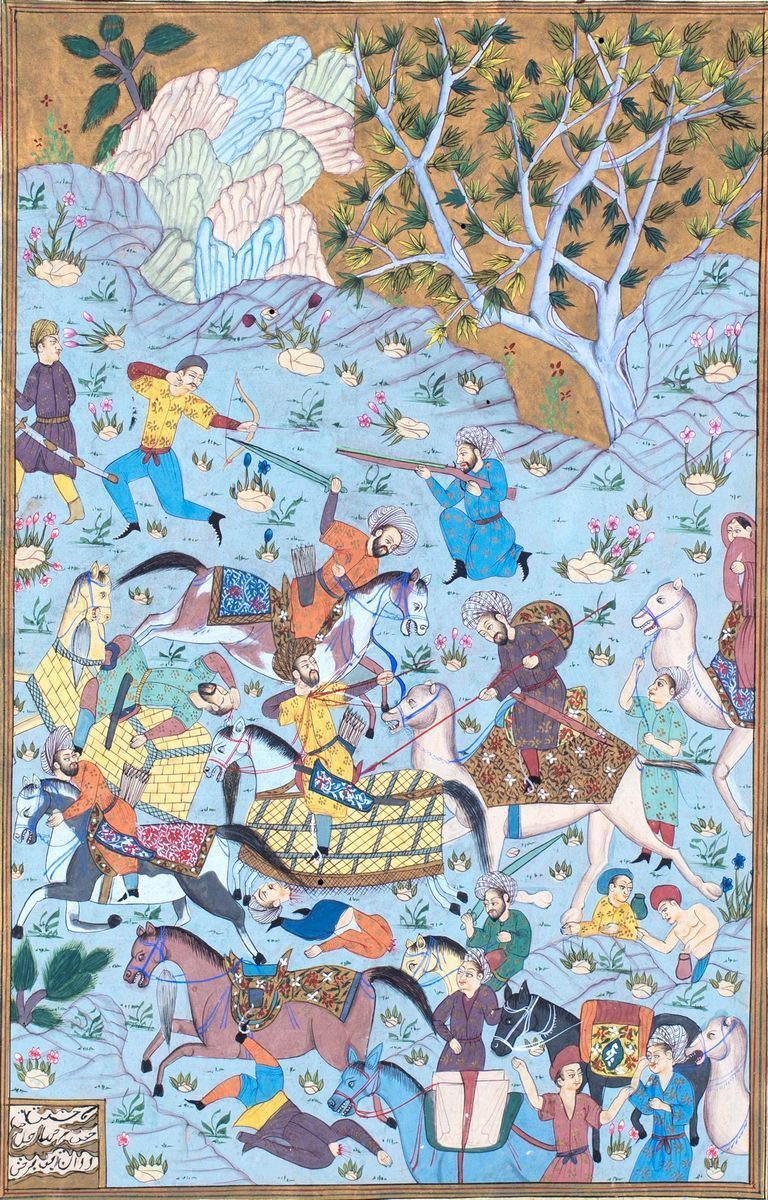 Pagina Miniata e Manoscritta, India, XIX Secolo