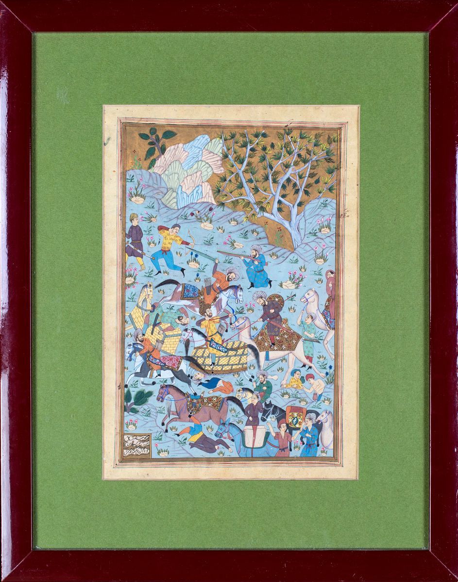 Pagina Miniata e Manoscritta, India, XIX Secolo