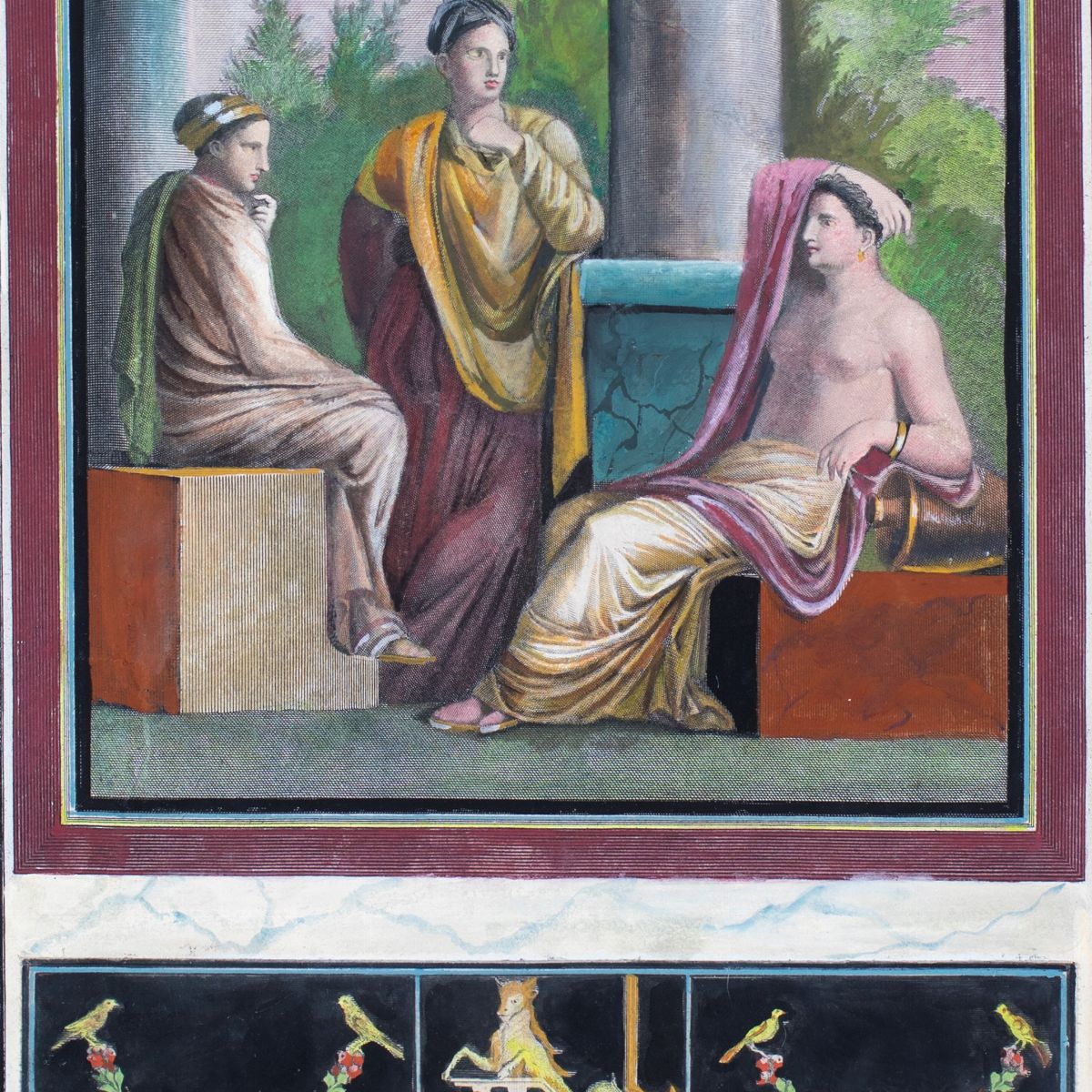 Quattro Incisioni Acquerellate, Fine del XVIII Secolo