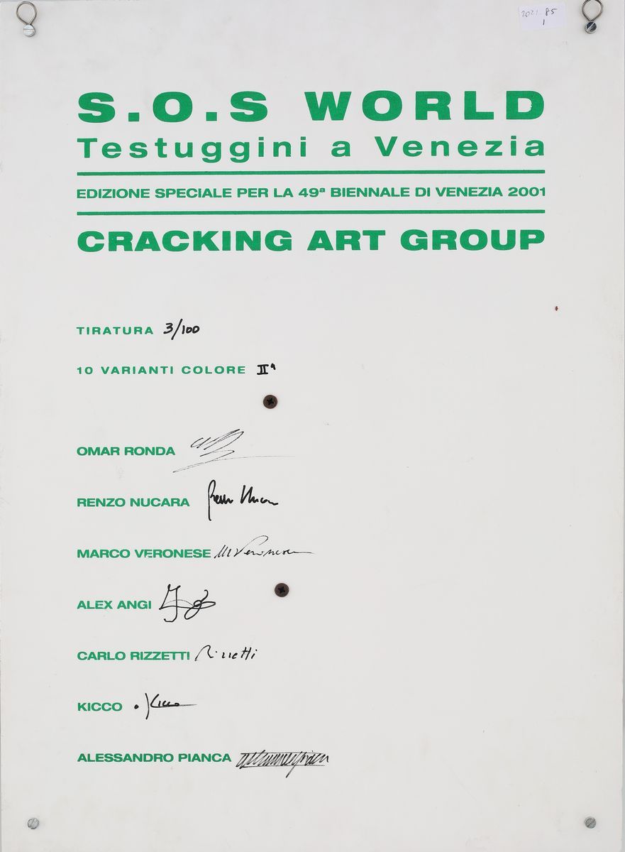 Cracking Art Group - S.o.s World. Testuggi a Venezia