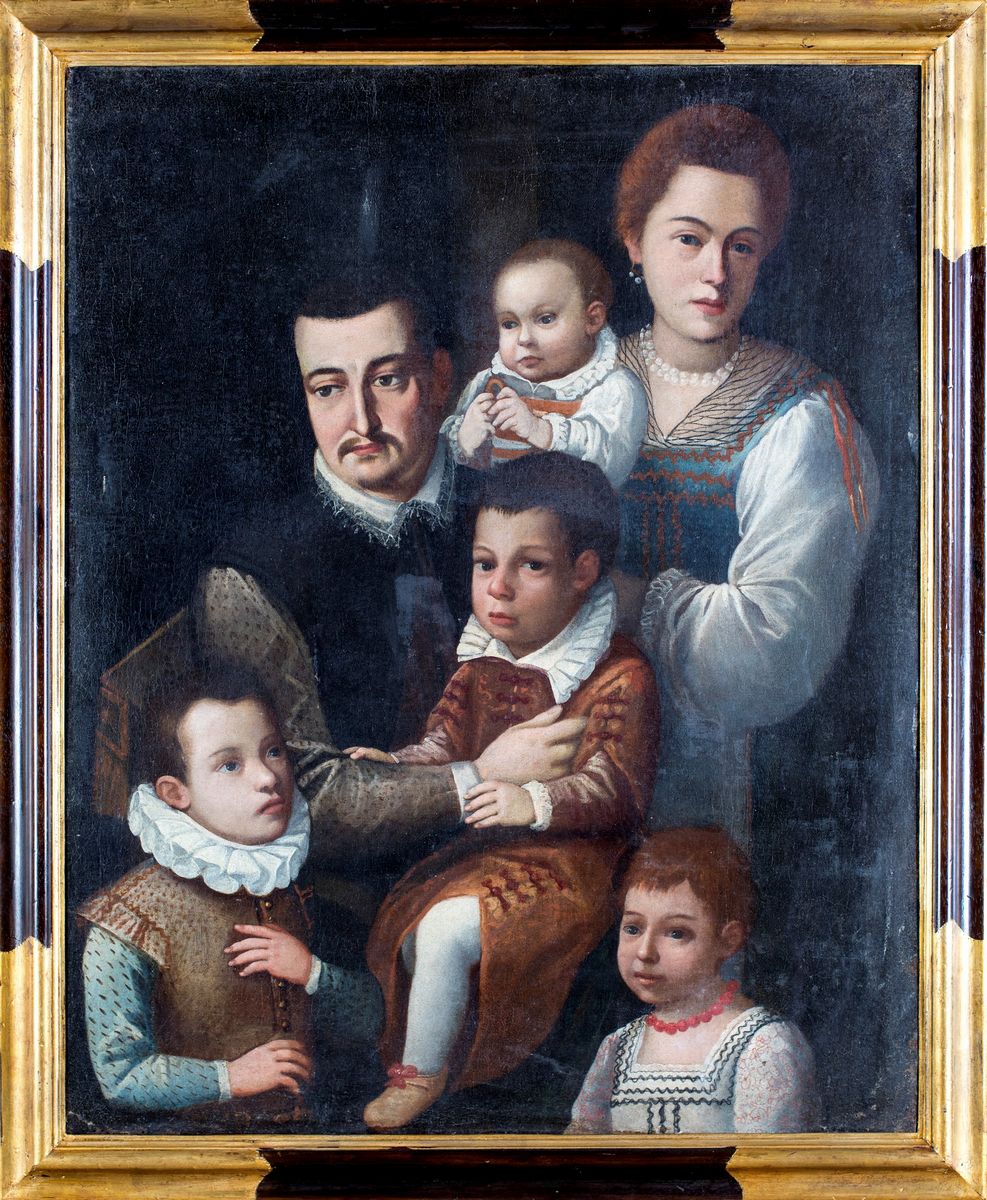 Scuola Toscana del XVII Secolo - Ritratto di Famiglia