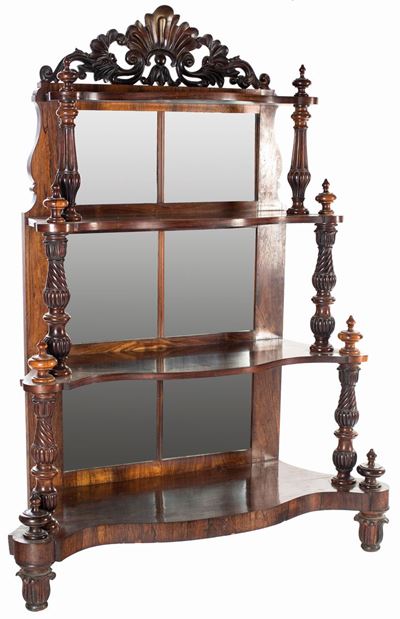 Etagère in Palissandro, Napoli, XIX Secolo